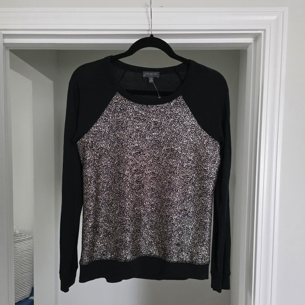 The Limited Long sleeve black/gold shirt